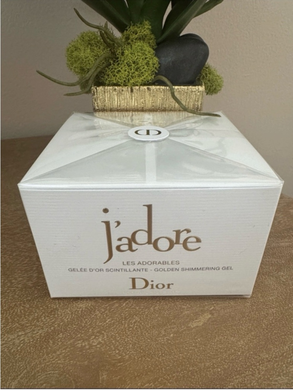 Brand New Dior J'adore Les Adorables Golden Shimmer Box - White & Gold